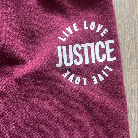 Justice Crop Pullover Hoodie and Matching Sweatpants - Picture 8 of 10